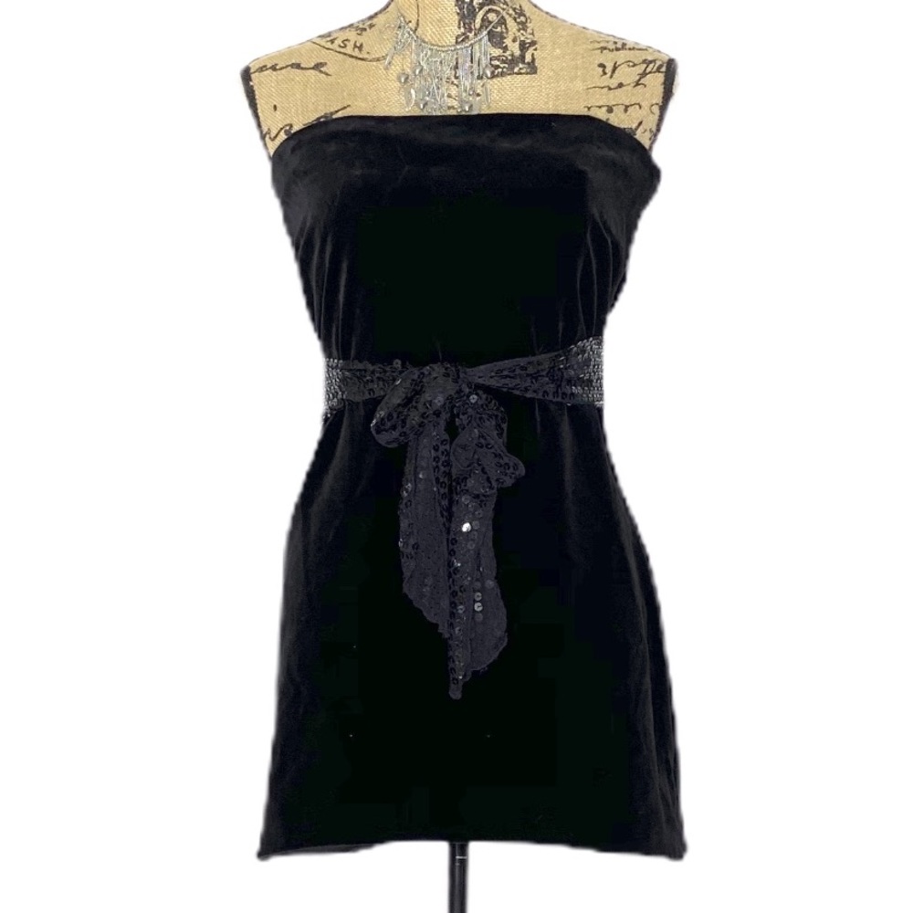 NWT Zara Limited Edition Velvet Mini Dress No Belt